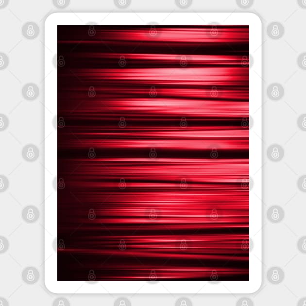 Light And Dark Red Lines Magnet by Sonja818